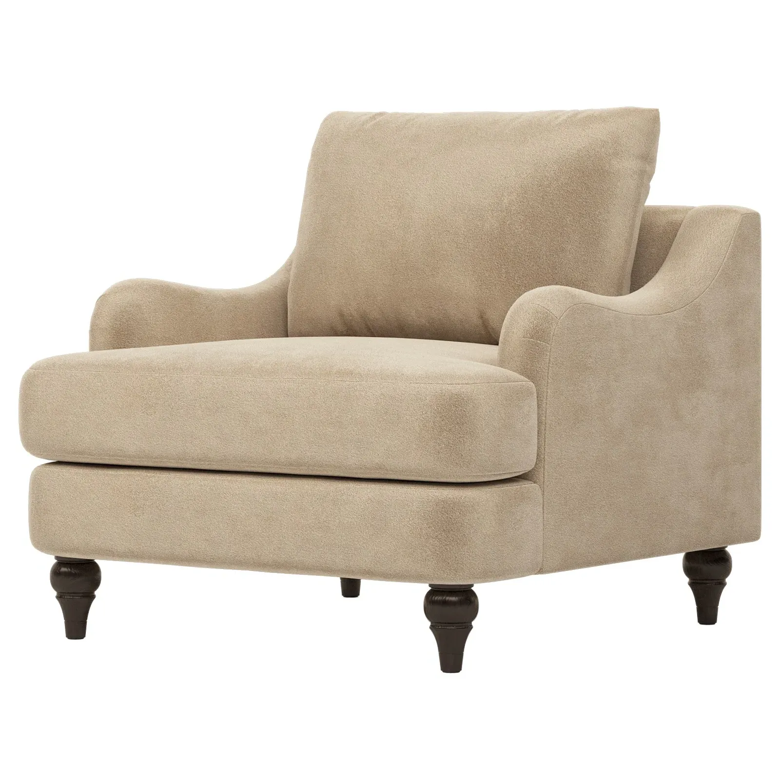 Willett Performance Velvet Chair - Champagne