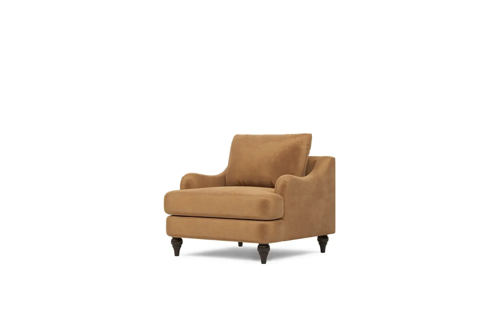 Willett Performance Velvet Chair - Gingerbread
