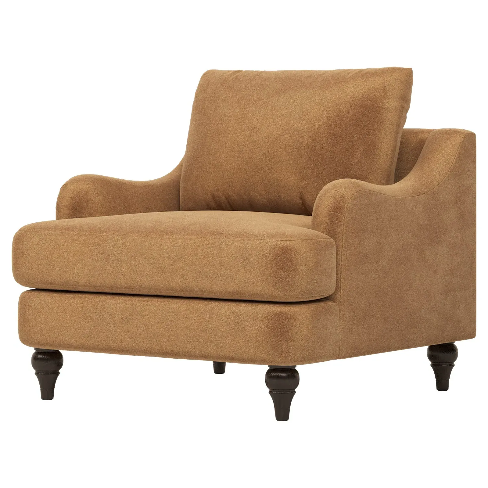 Willett Performance Velvet Chair - Gingerbread