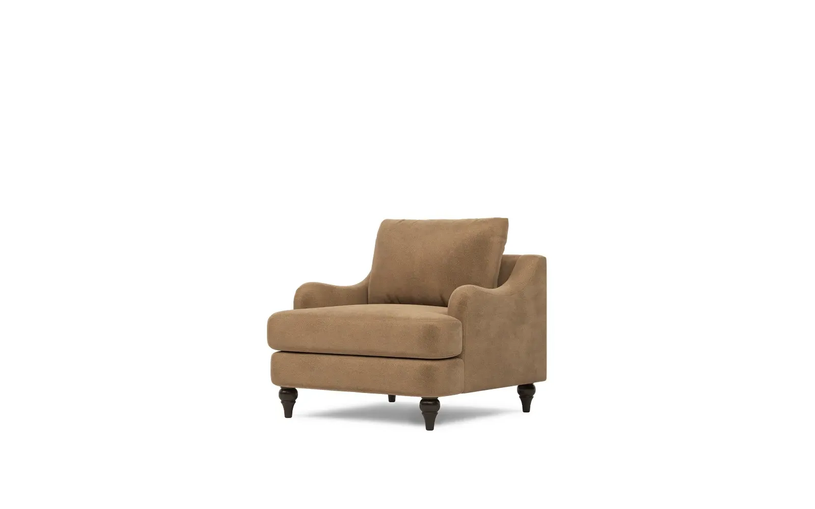Willett Performance Velvet Chair - Mocha Mist