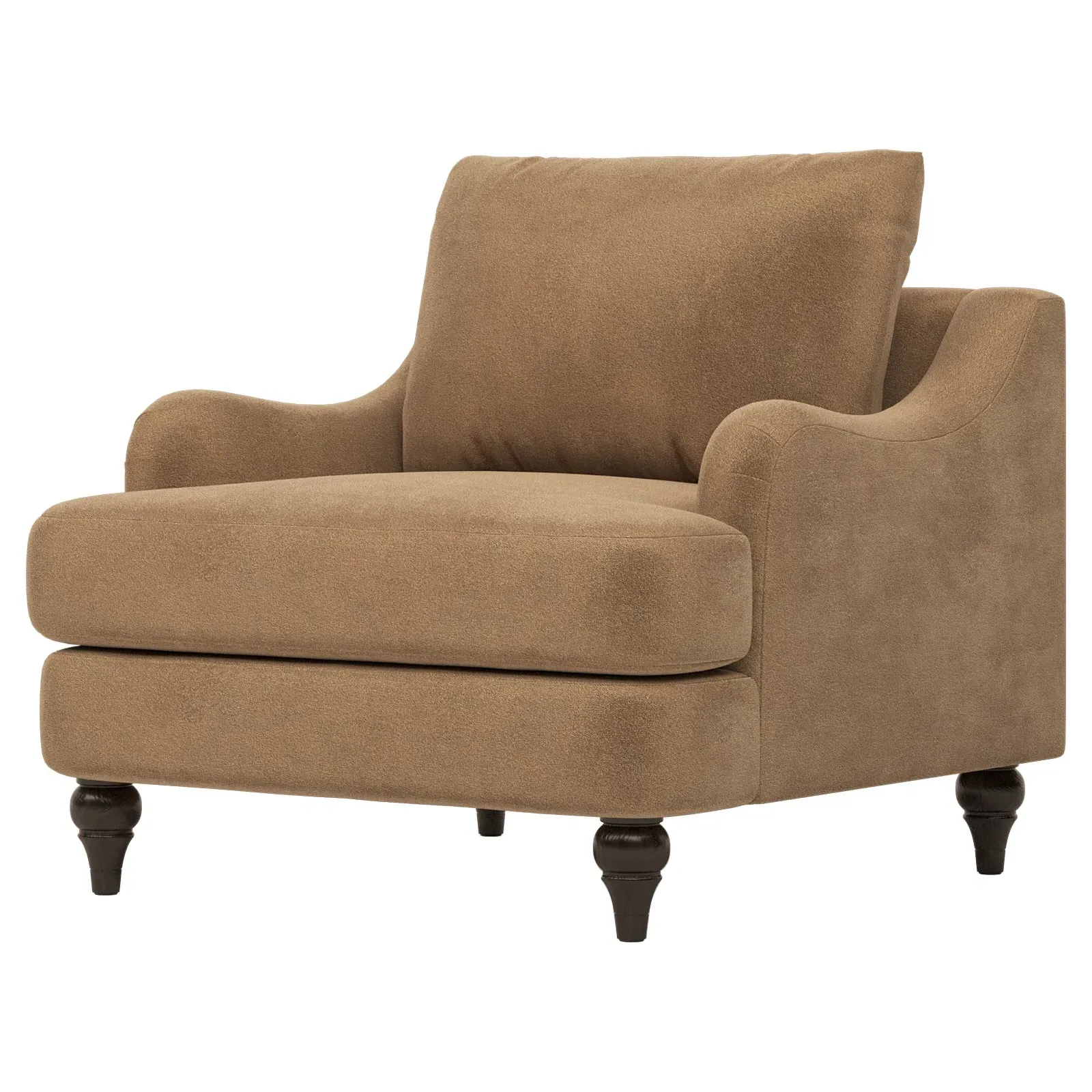 Willett Performance Velvet Chair - Mocha Mist