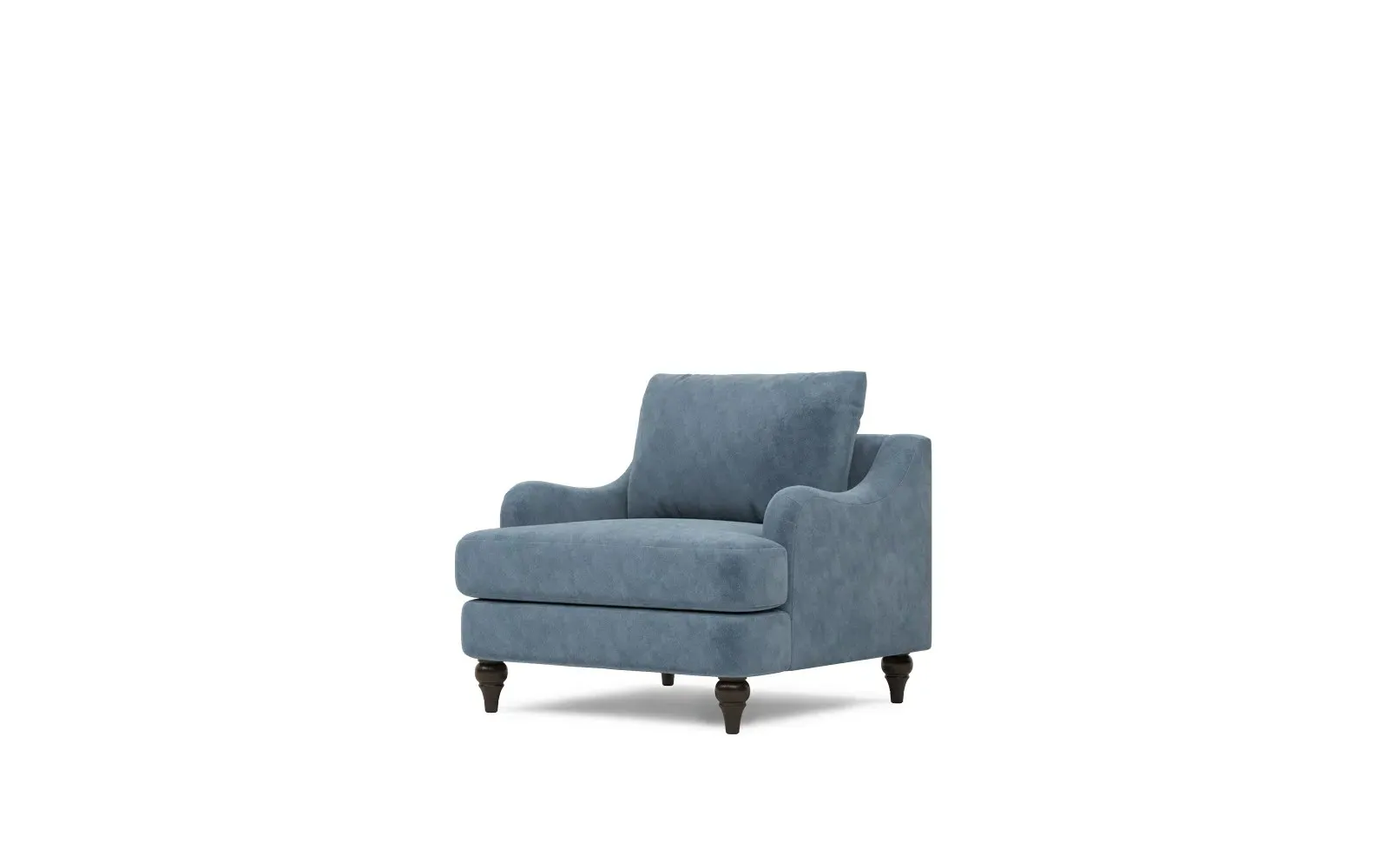 Willett Performance Velvet Chair - Twilight Blue