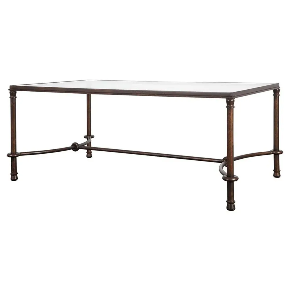 William Rectangular Coffee Table - Bronze, Iron