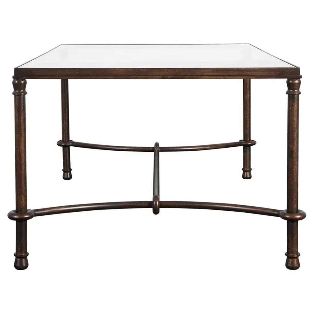 William Rectangular Coffee Table - Bronze, Iron