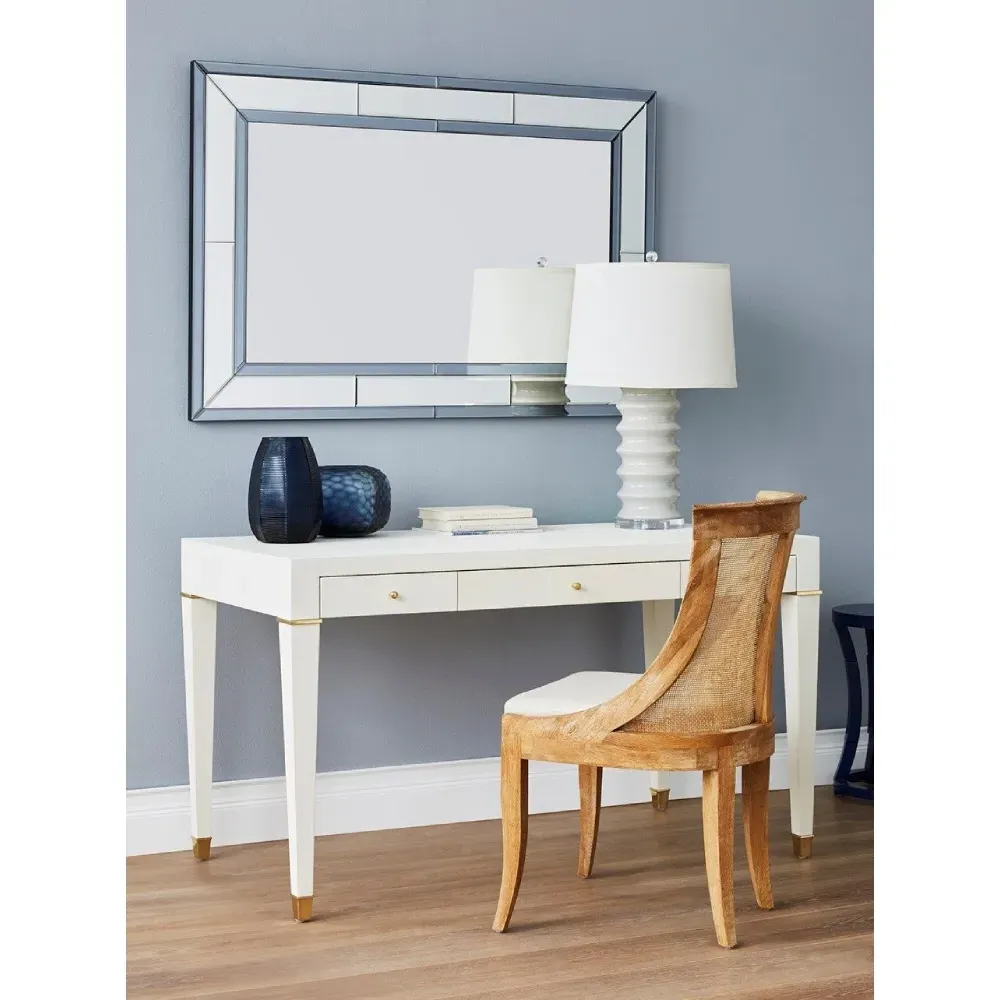 William Silver Frame Wall Mirror - Grey