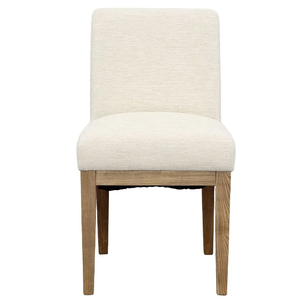 William Upholstered Dining Chair - Cream, Ash Wood image