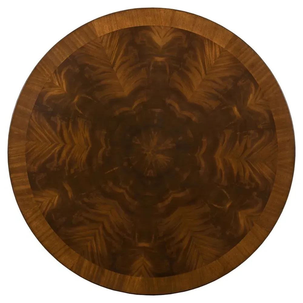 Willow Sunburst Round Dining Table - Brown, Hardwood