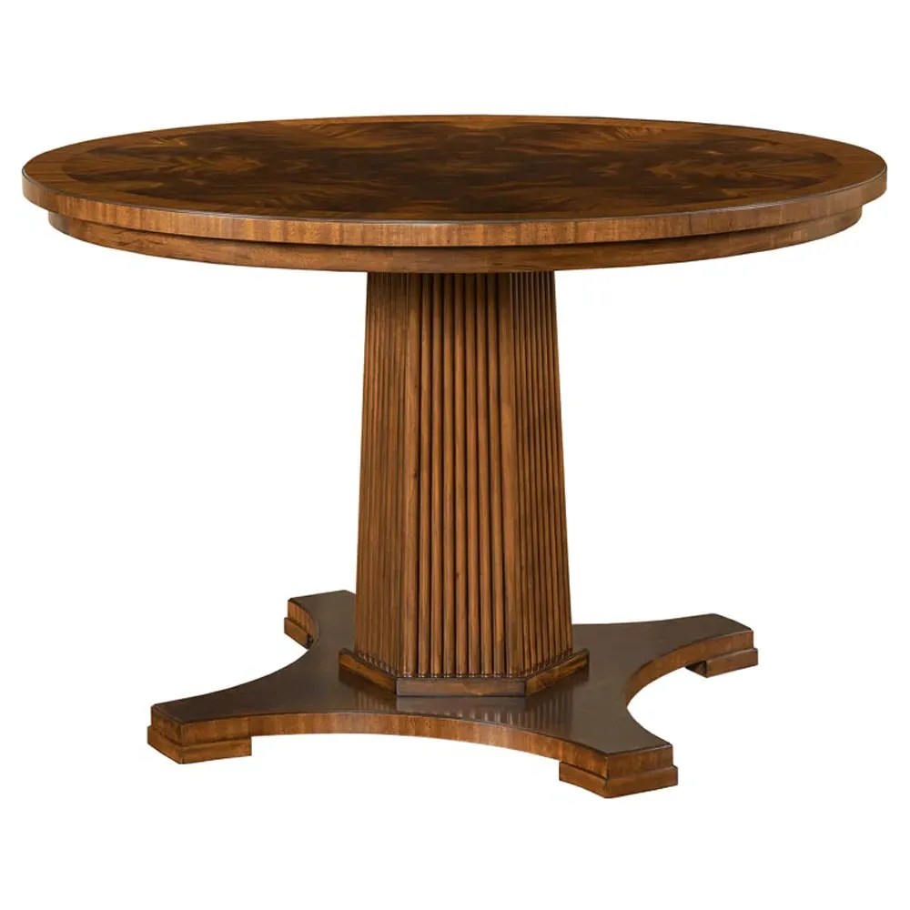Willow Sunburst Round Dining Table - Brown, Hardwood