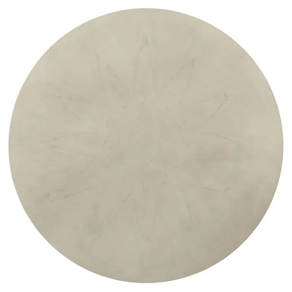 Willow Sunburst Round Dining Table - Whitewash, Hardwood