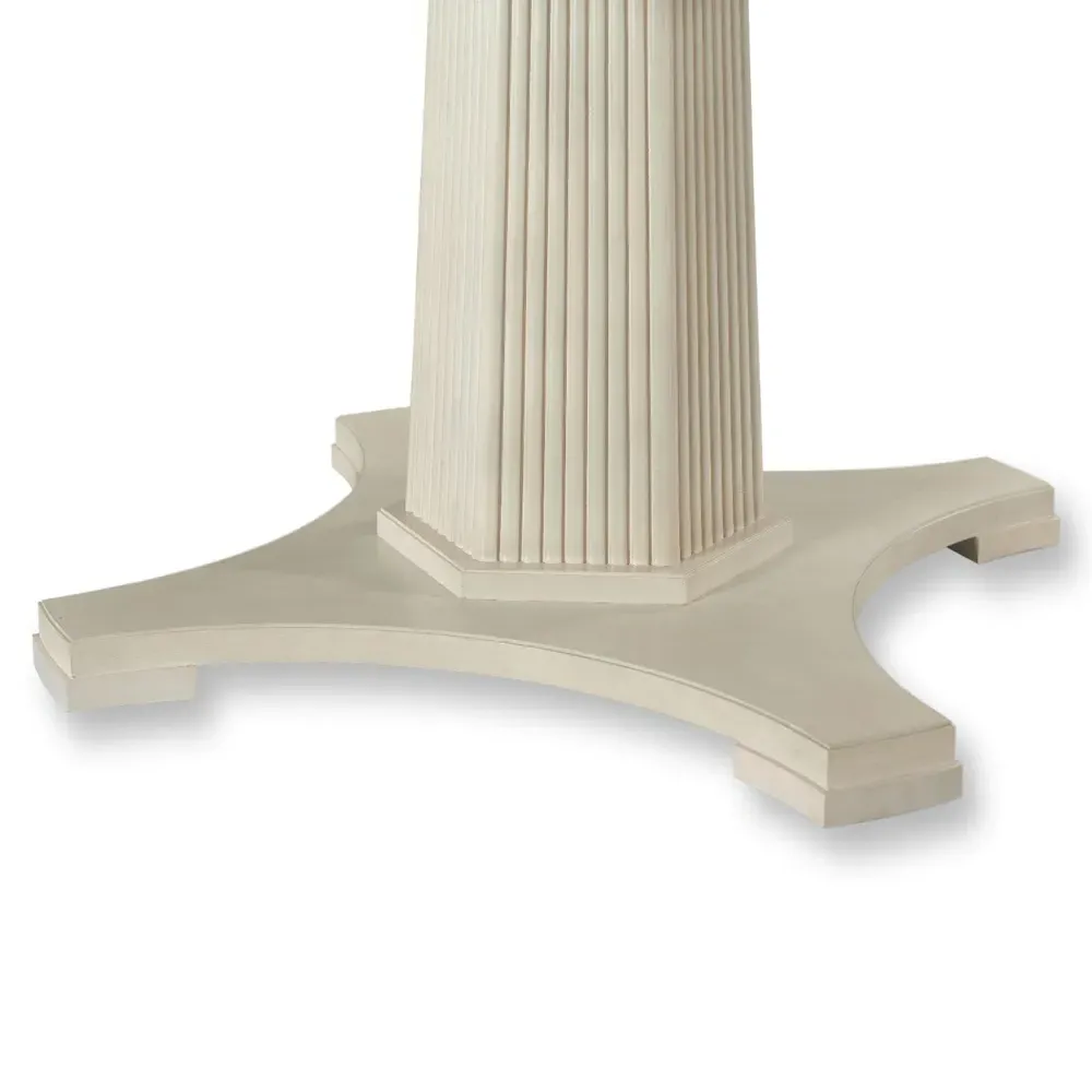 Willow Sunburst Round Dining Table - Whitewash, Hardwood