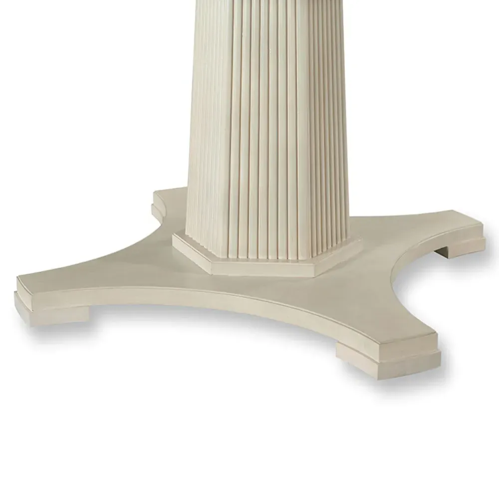 Willow Sunburst Round Dining Table - Whitewash, Hardwood