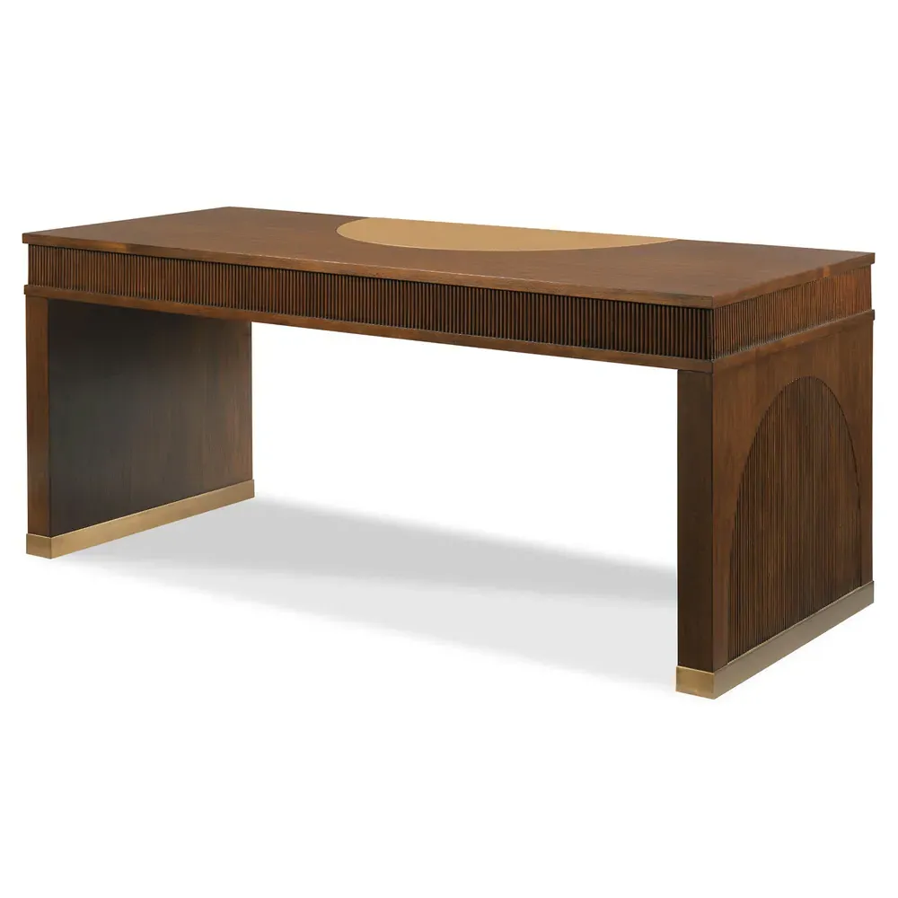 Wilson Lisse Wood Desk - Brown, Walnut