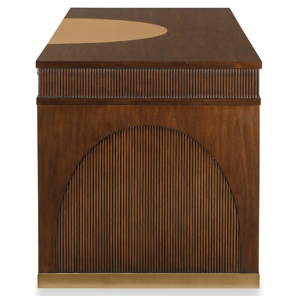 Wilson Lisse Wood Desk - Brown, Walnut