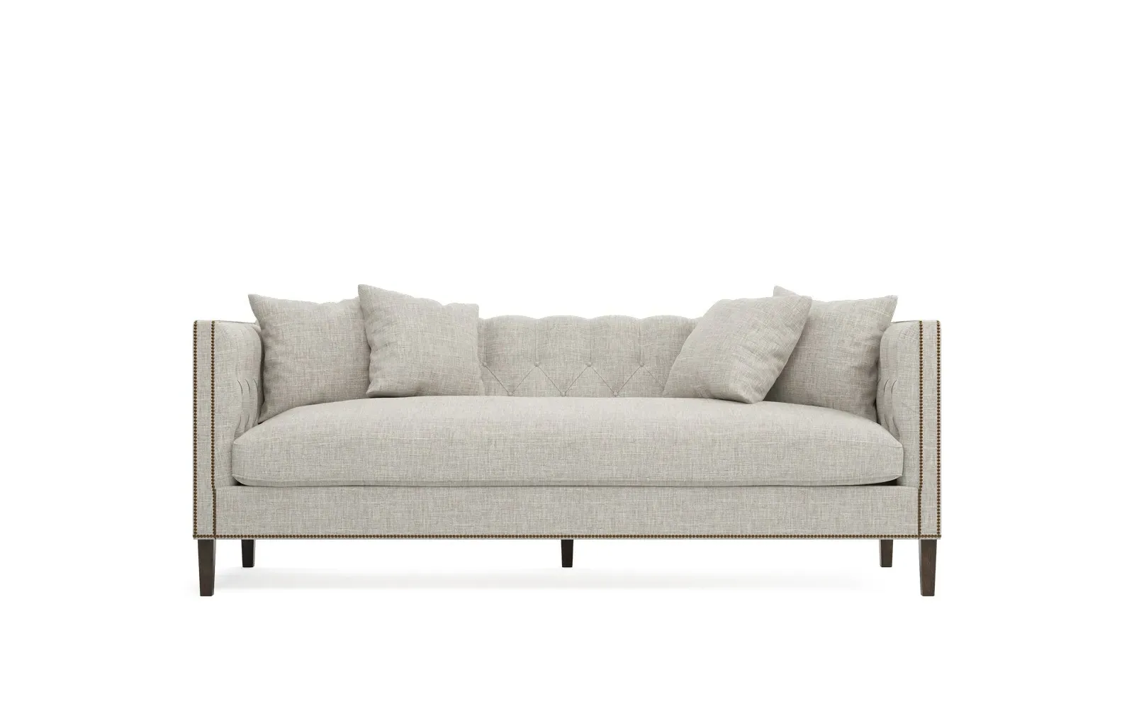 Winifred Bench Cushion Sofa - Fog