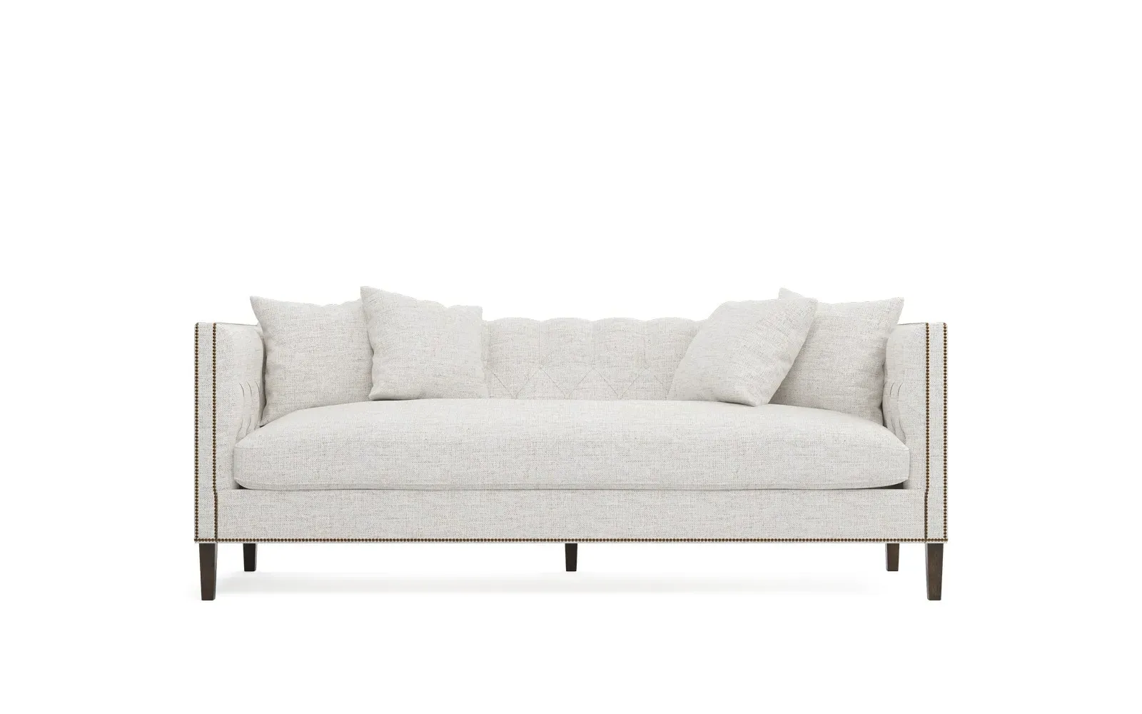 Winifred Bench Cushion Sofa - Heathered Ivory