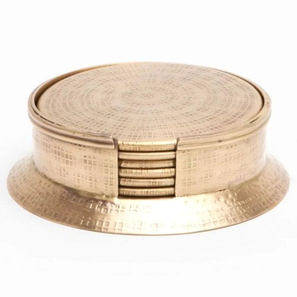 Winsford Metal Coaster Set of 6 - Gold