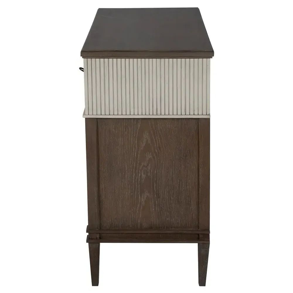 Winslet French Country Ribbed Chest - Natural Gray, Wood
