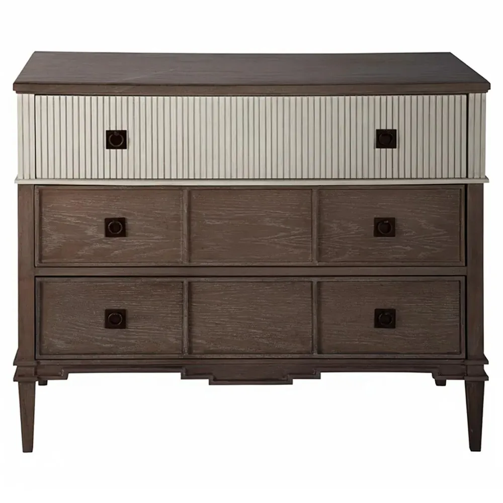 Winslet French Country Ribbed Chest - Natural Gray, Wood image
