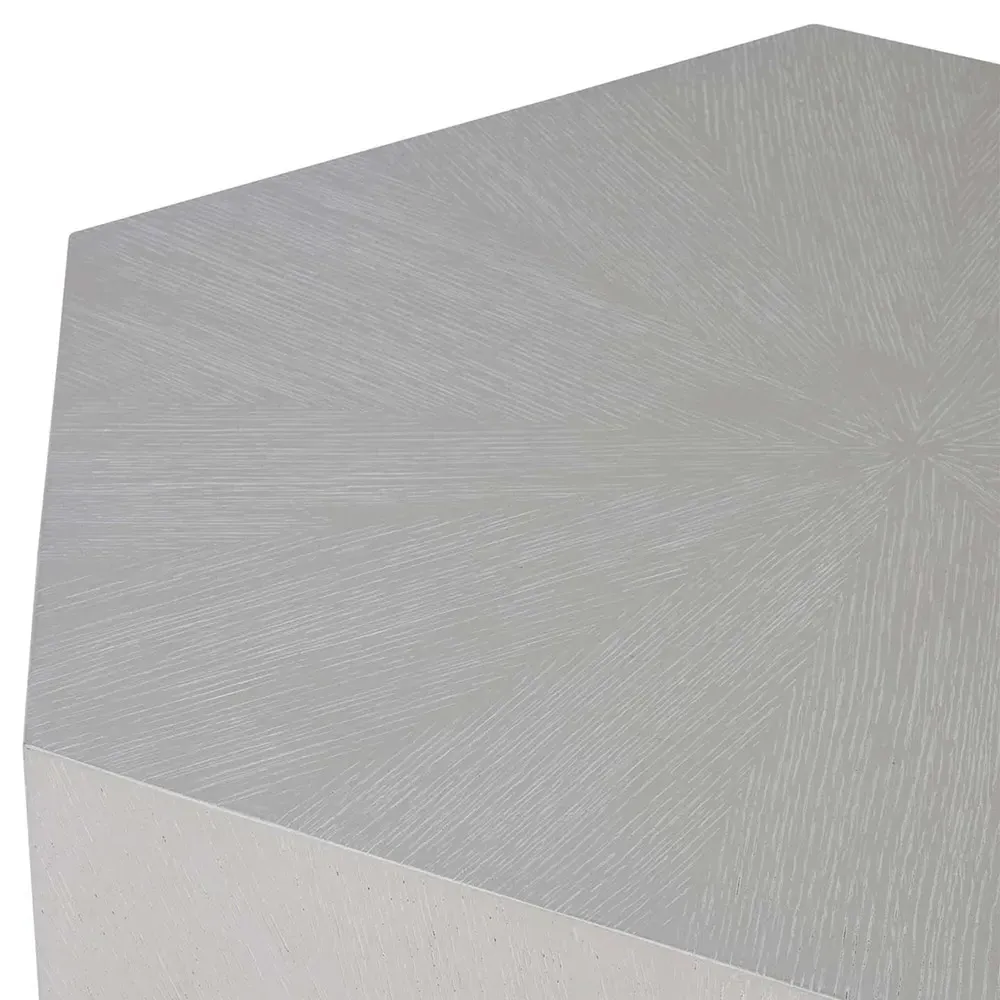 Winslet Hexagon Side Table - Beige, Oak