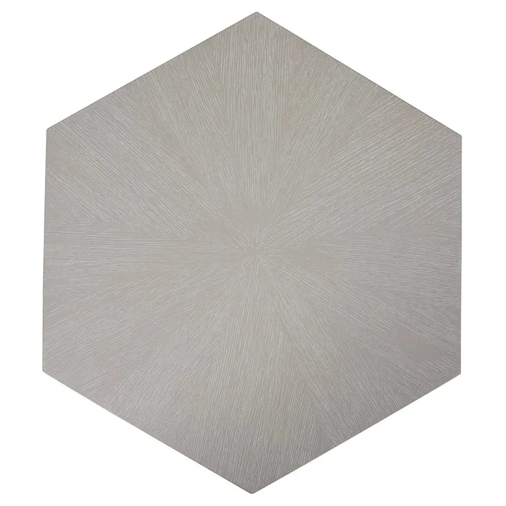 Winslet Hexagon Side Table - Beige, Oak