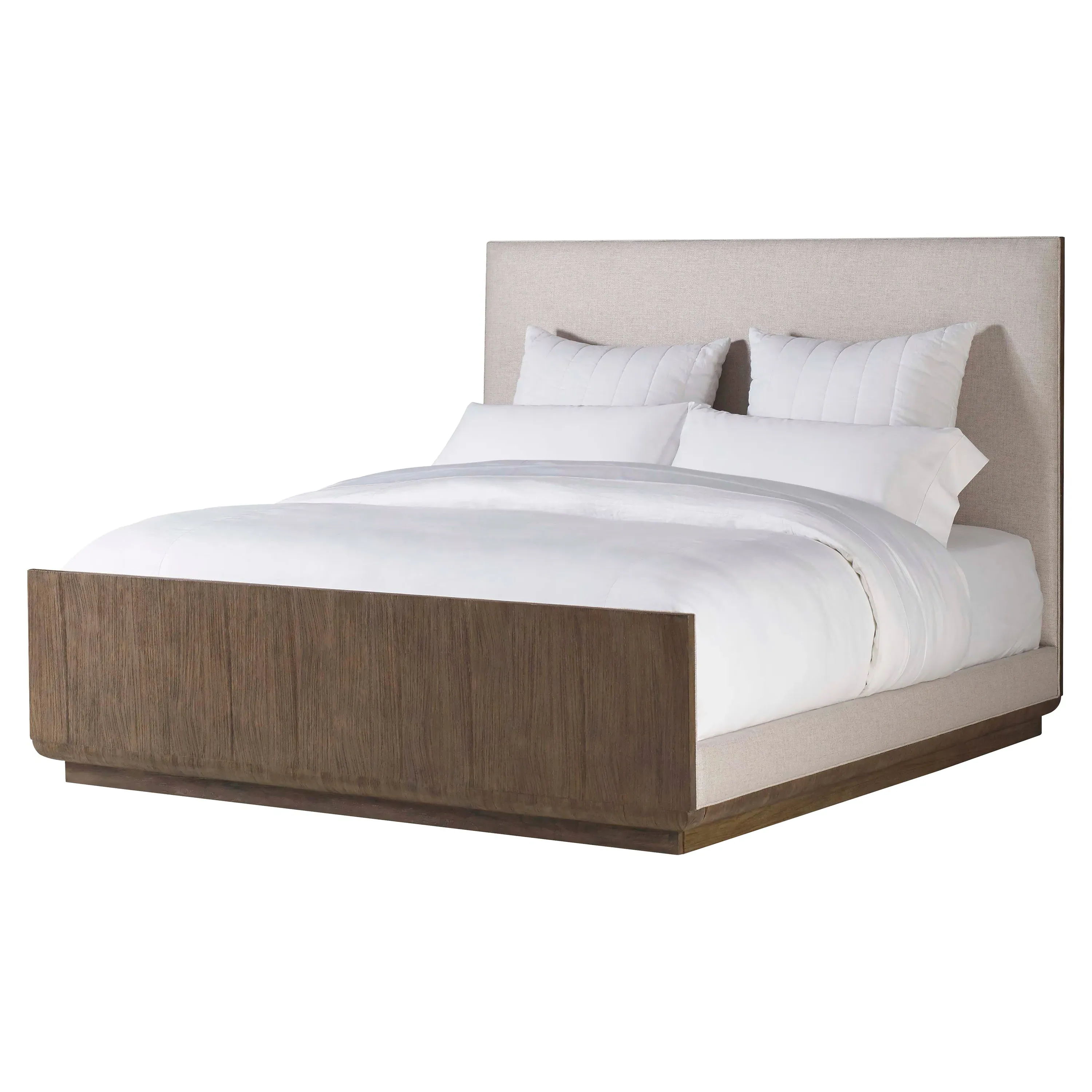 Winter Loft King Size Bed Frame - Brown, Teak image