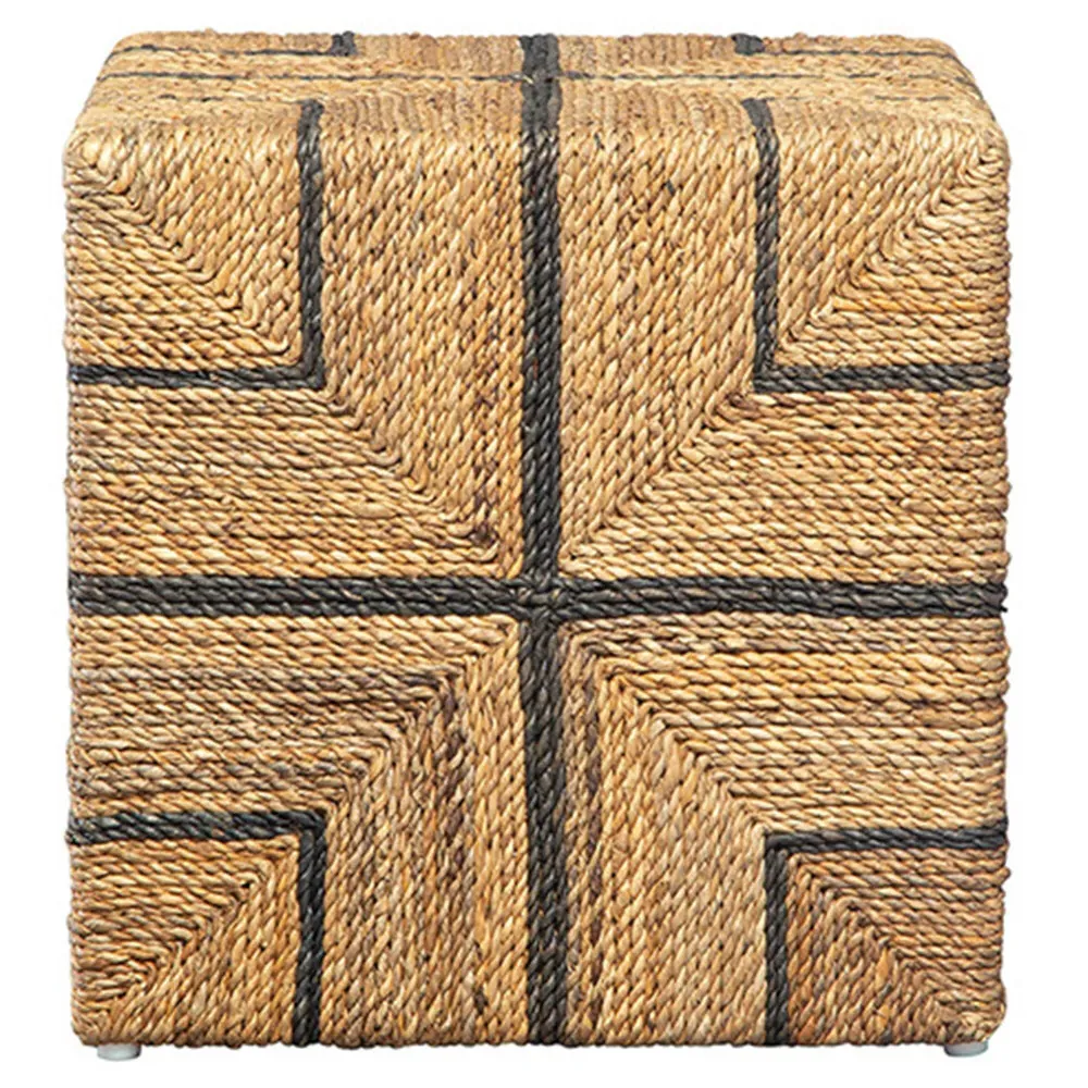 Wolf Cube Ottoman - Brown, Banana Leaf image