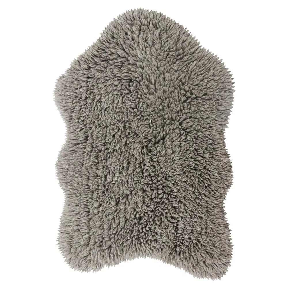 Woolly Shag Rug - Grey, Wool image