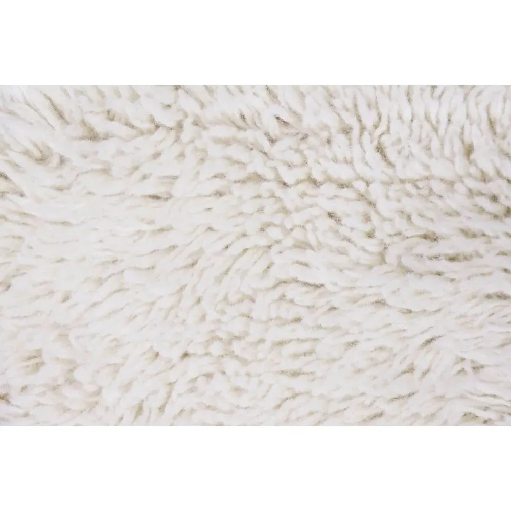 Woolly Shag Rug - White, Wool