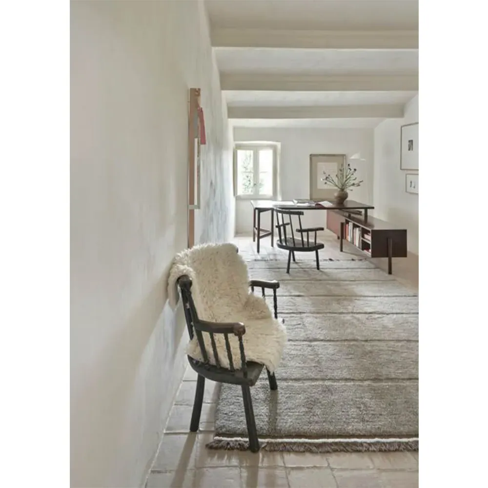 Woolly Shag Rug - White, Wool