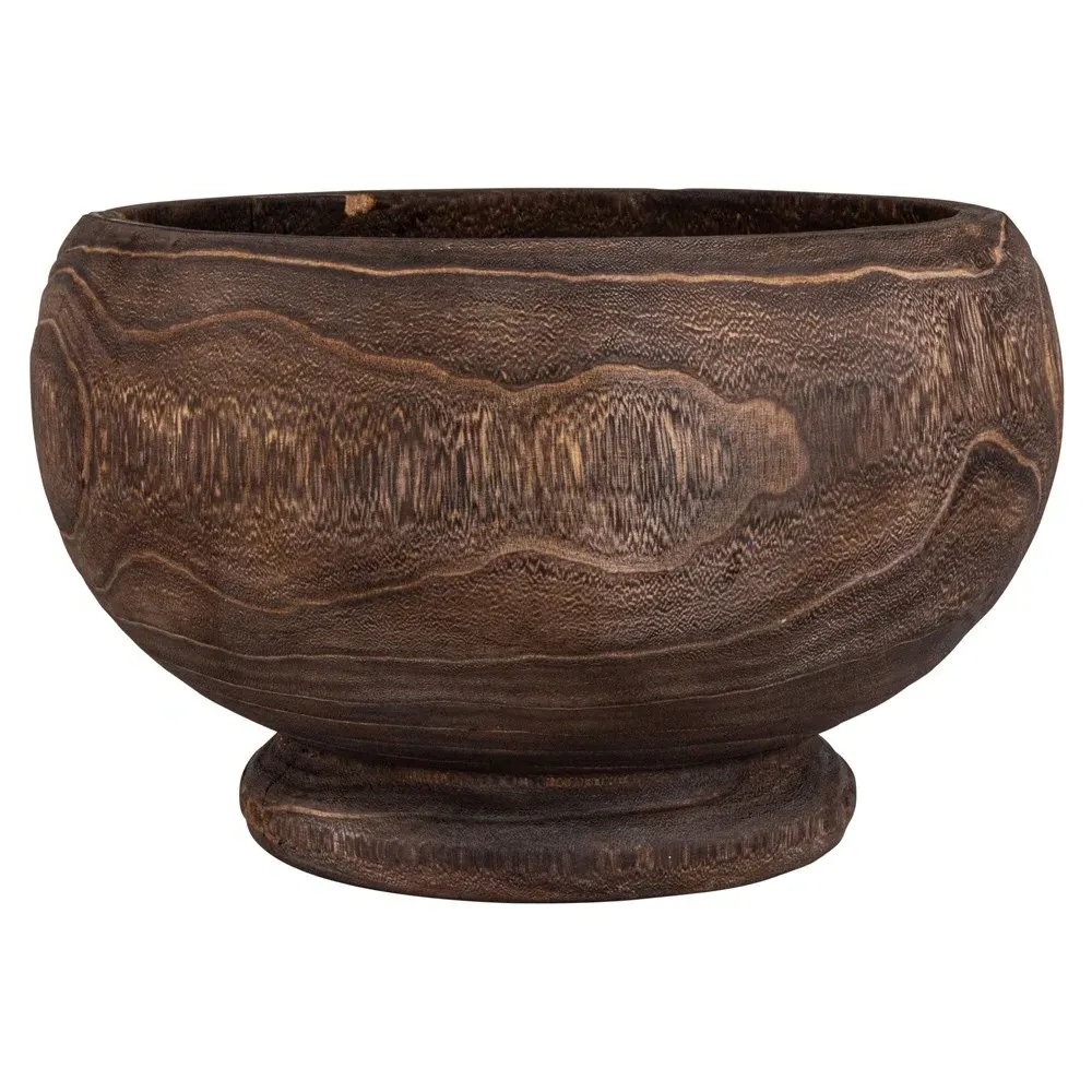 Wrenlee Square Outdoor Planter - Brown, Paulownia Wood image