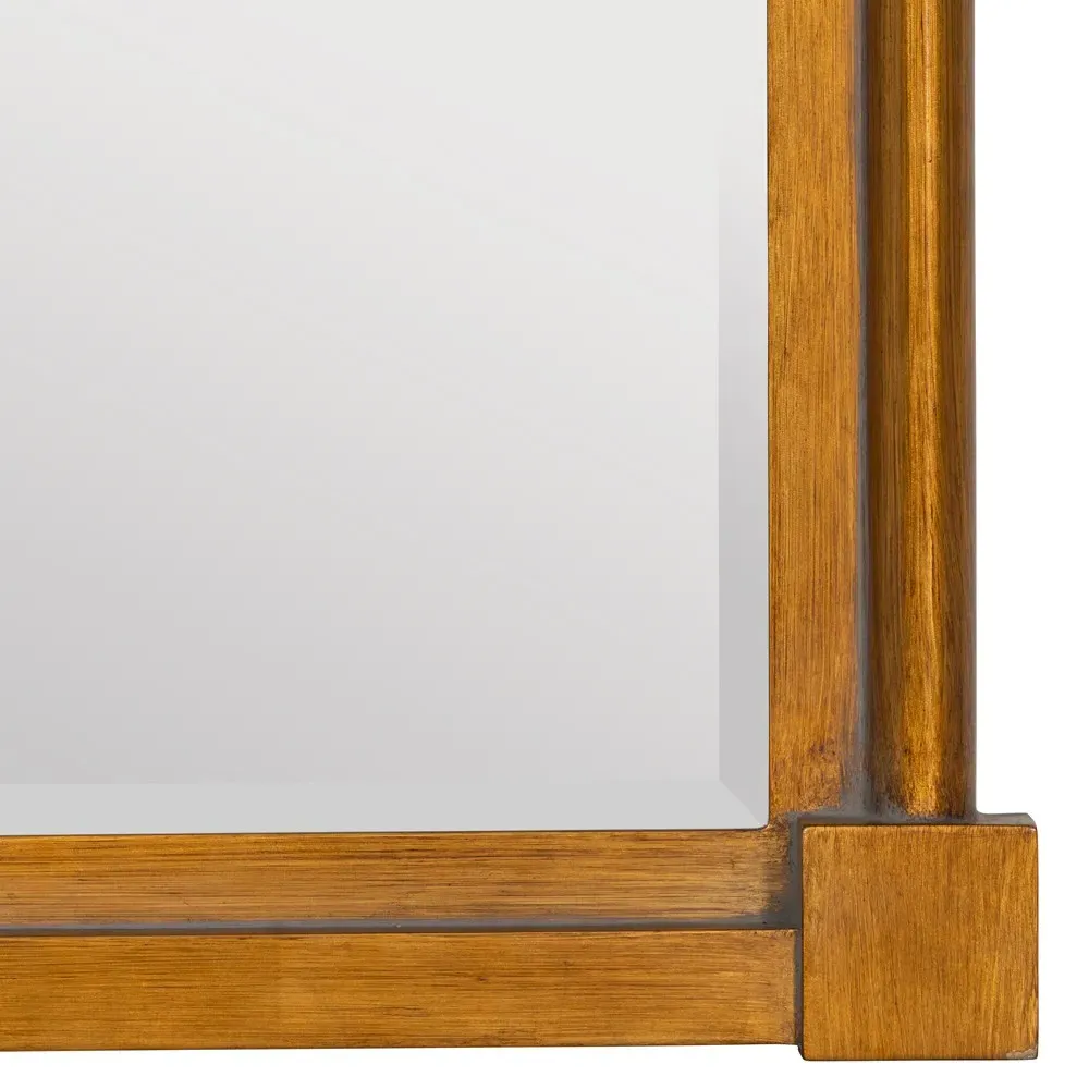 Wrenley Vintage Wall Mirror - Antique Gold, Polyurethane