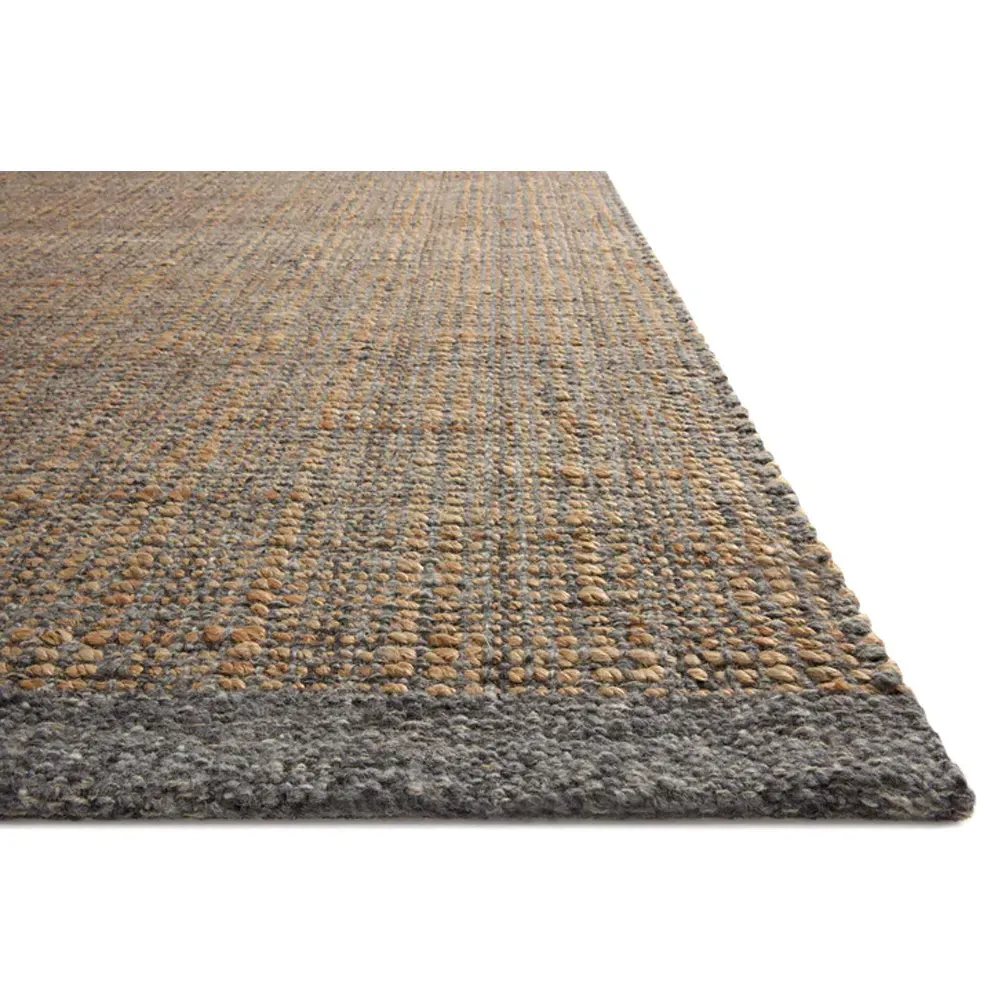 Wrenlow Striped Jute Rug - Charcoal