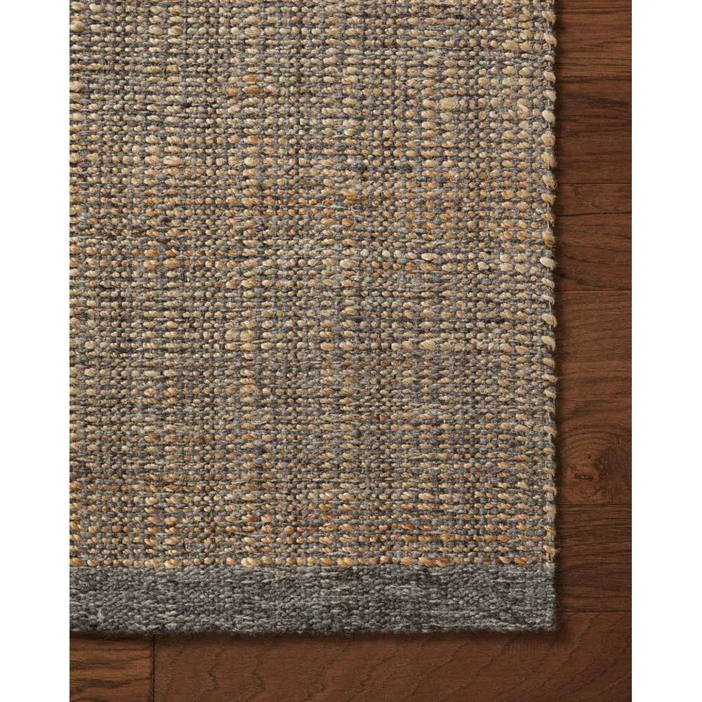 Wrenlow Striped Jute Rug - Charcoal