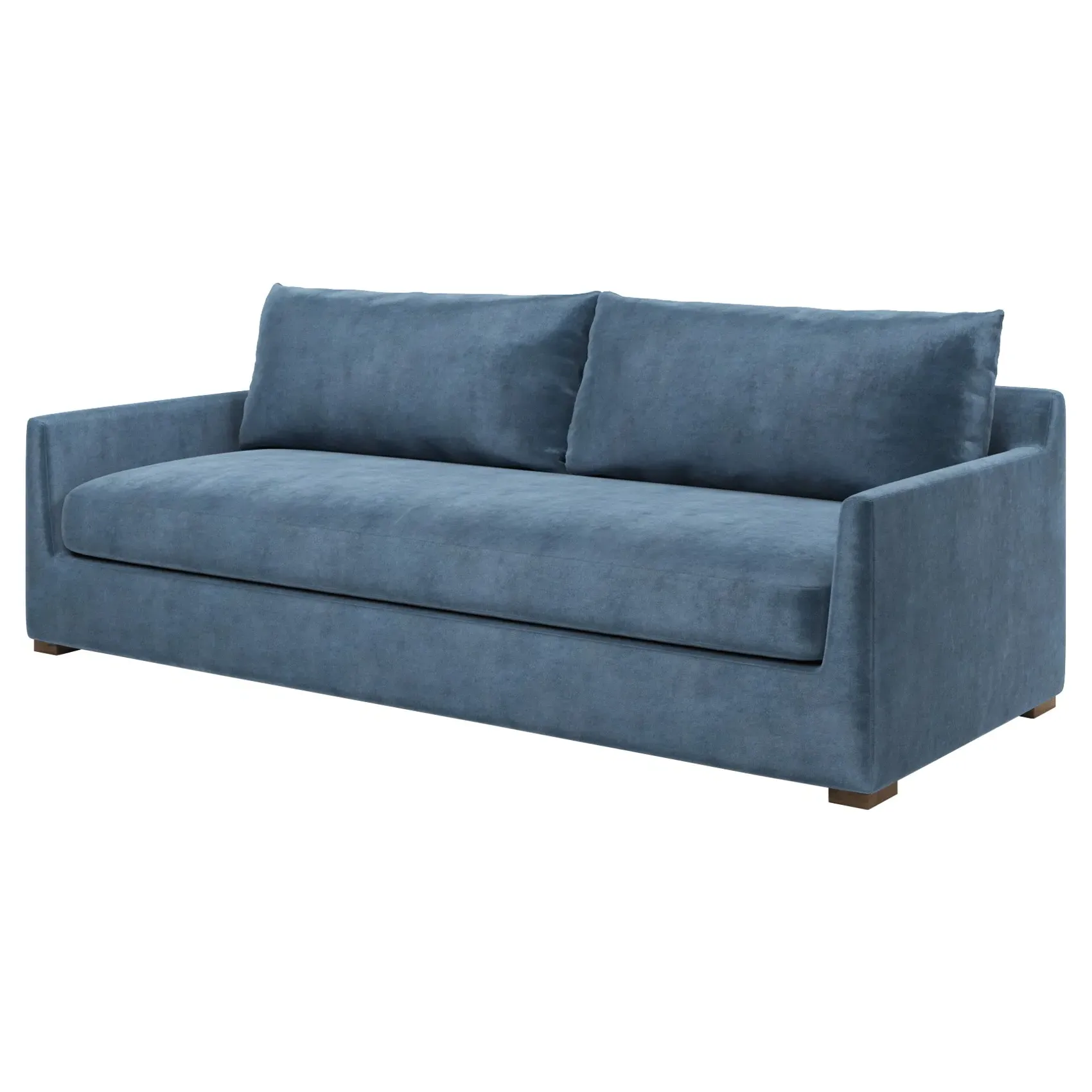 Wrenly Large Sofa - Blue Dusk, Performance Velvet