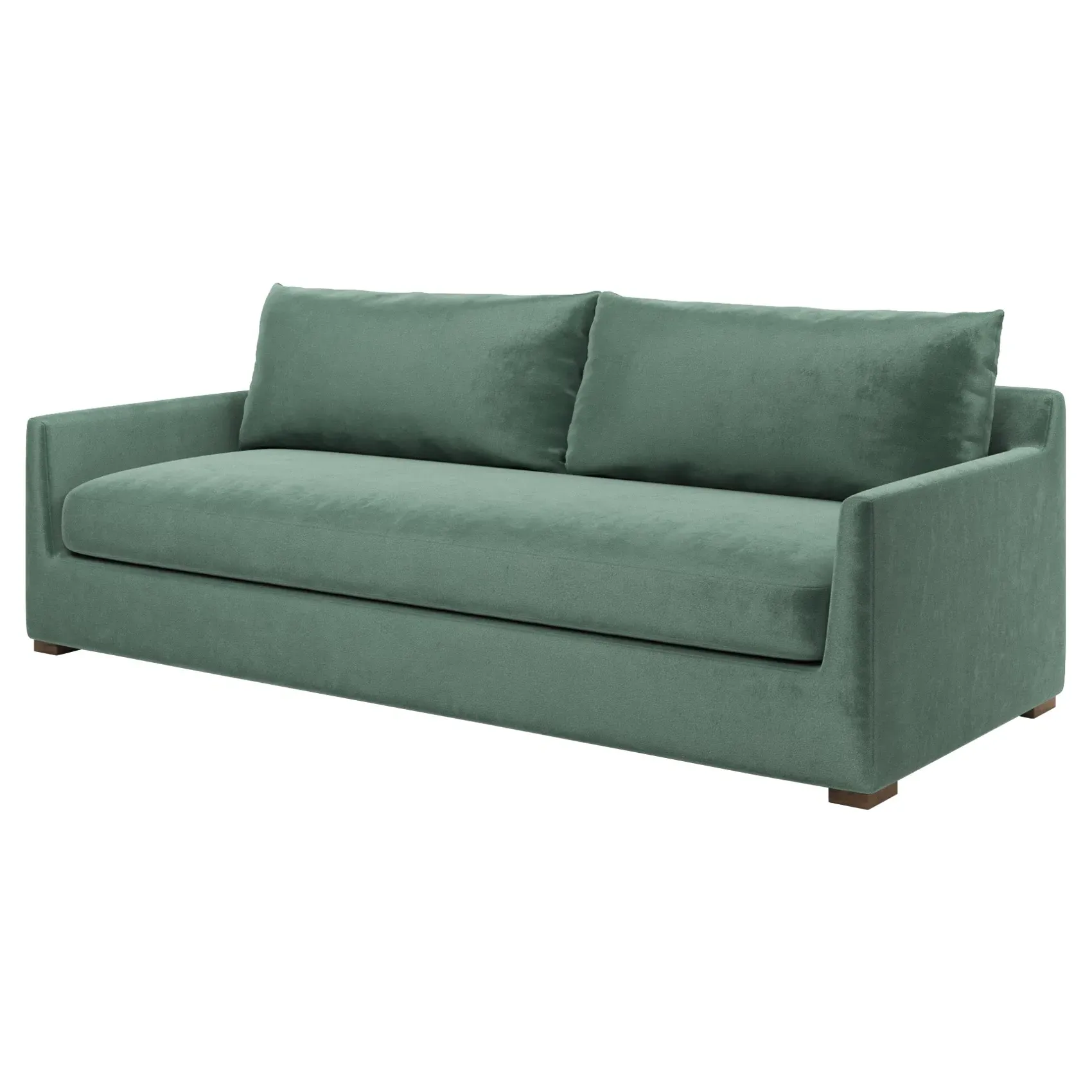 Wrenly Large Sofa - Stone Pine, Performance Velvet