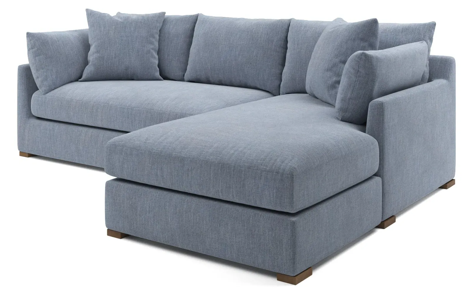 Wrenly Left Chaise Sectional - Nantucket Blue