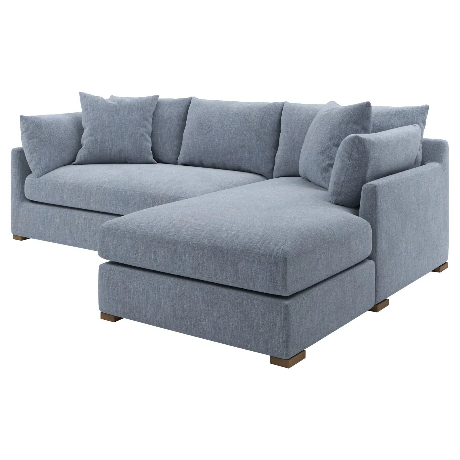 Wrenly Left Chaise Sectional - Nantucket Blue