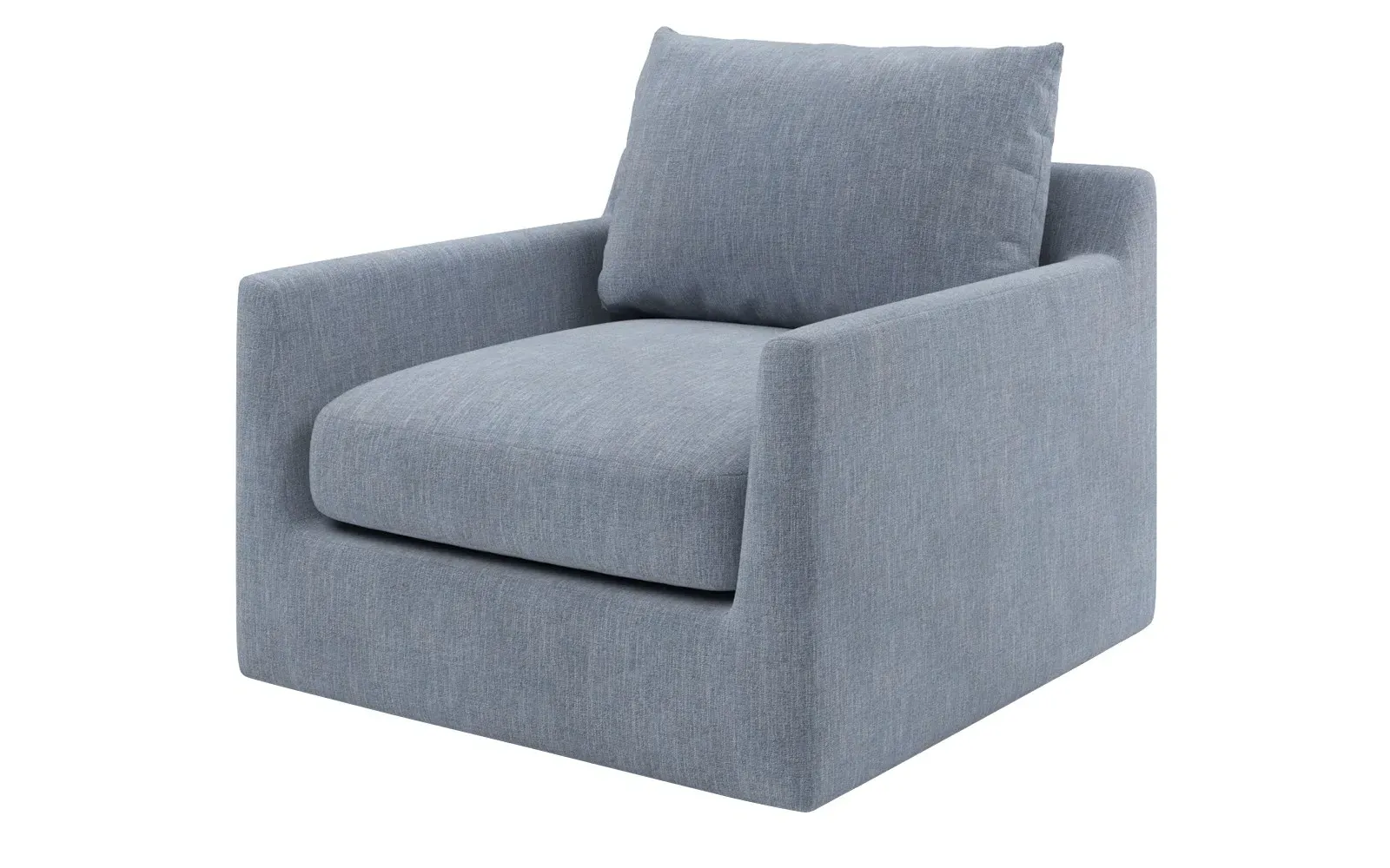 Wrenly Performance Swivel Chair - Nantucket Blue
