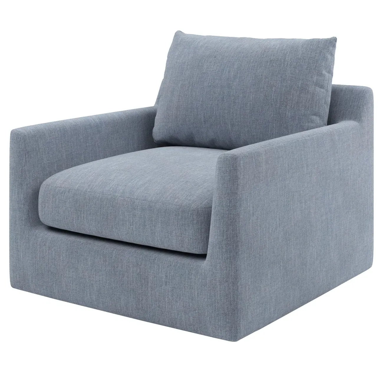 Wrenly Performance Swivel Chair - Nantucket Blue image