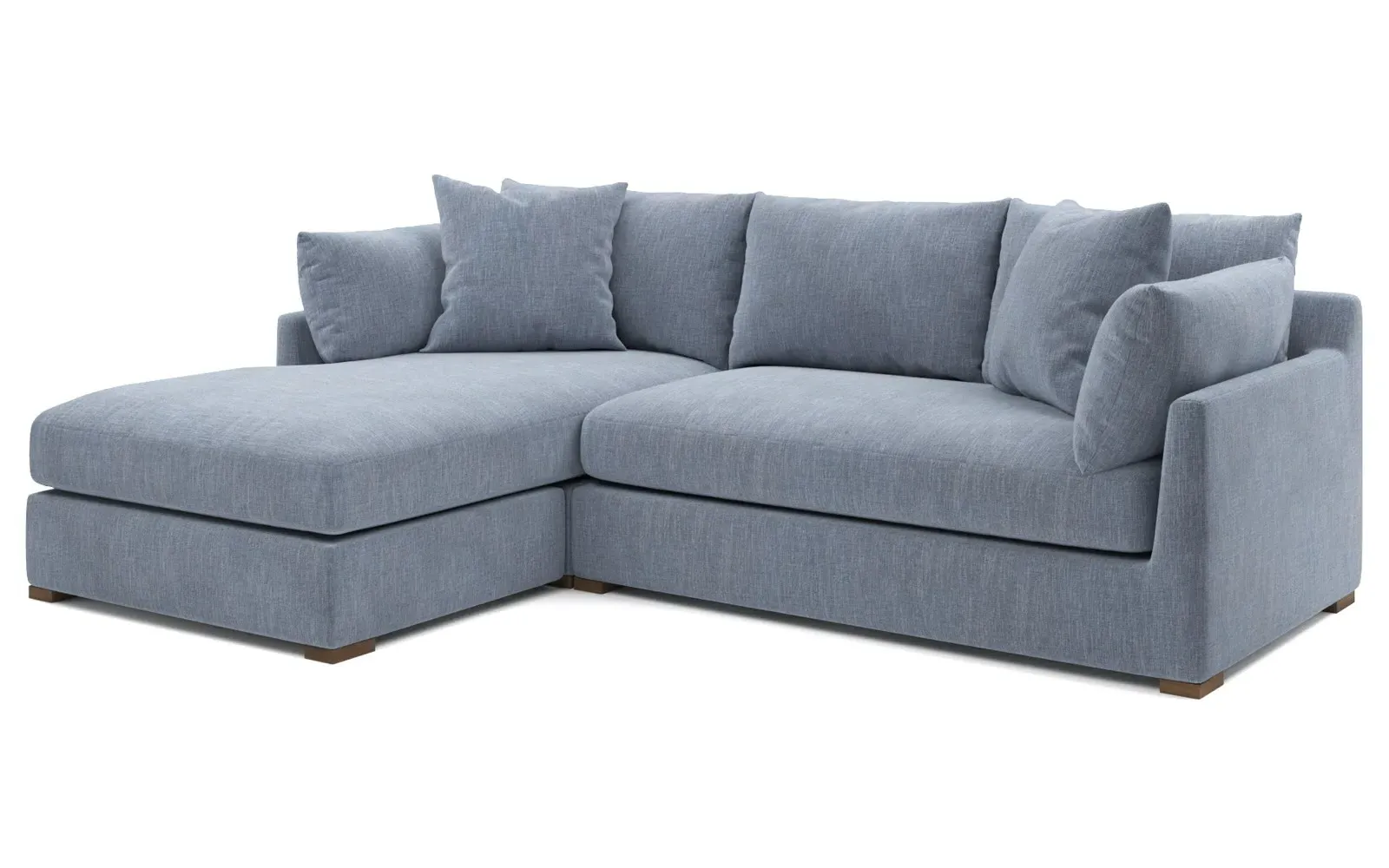 Wrenly Right Chaise Sectional - Nantucket Blue