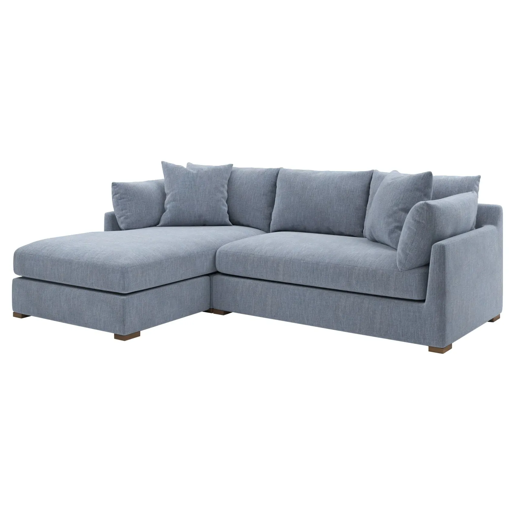 Wrenly Right Chaise Sectional - Nantucket Blue