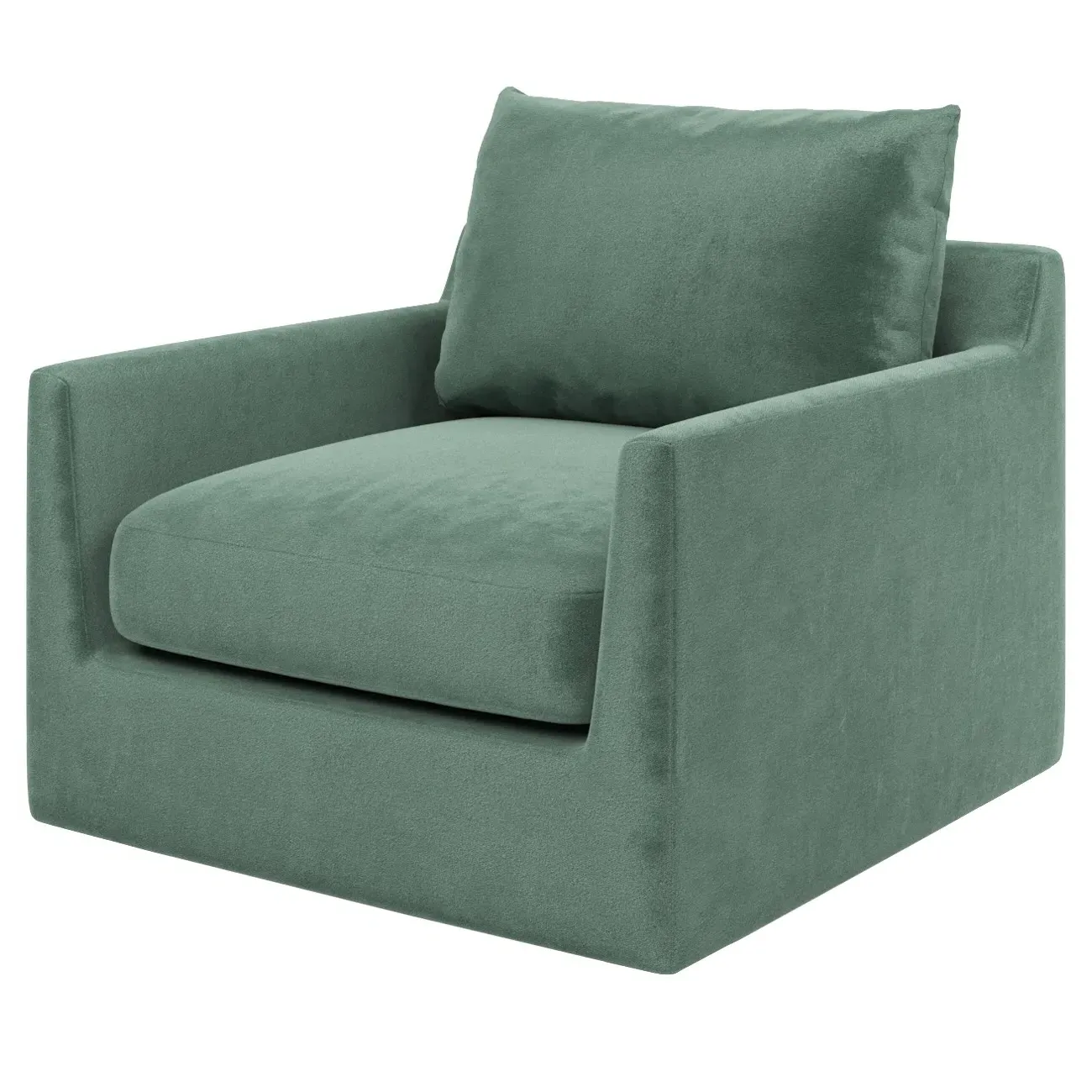 Wrenly Swivel Chair - Stone Pine, Performance Velvet image