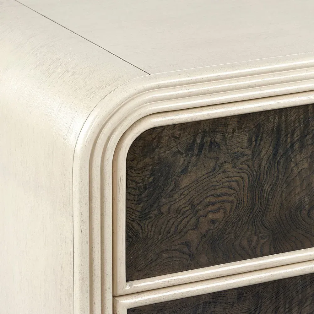 Wyatt Double Dresser - Cream, Acacia Wood