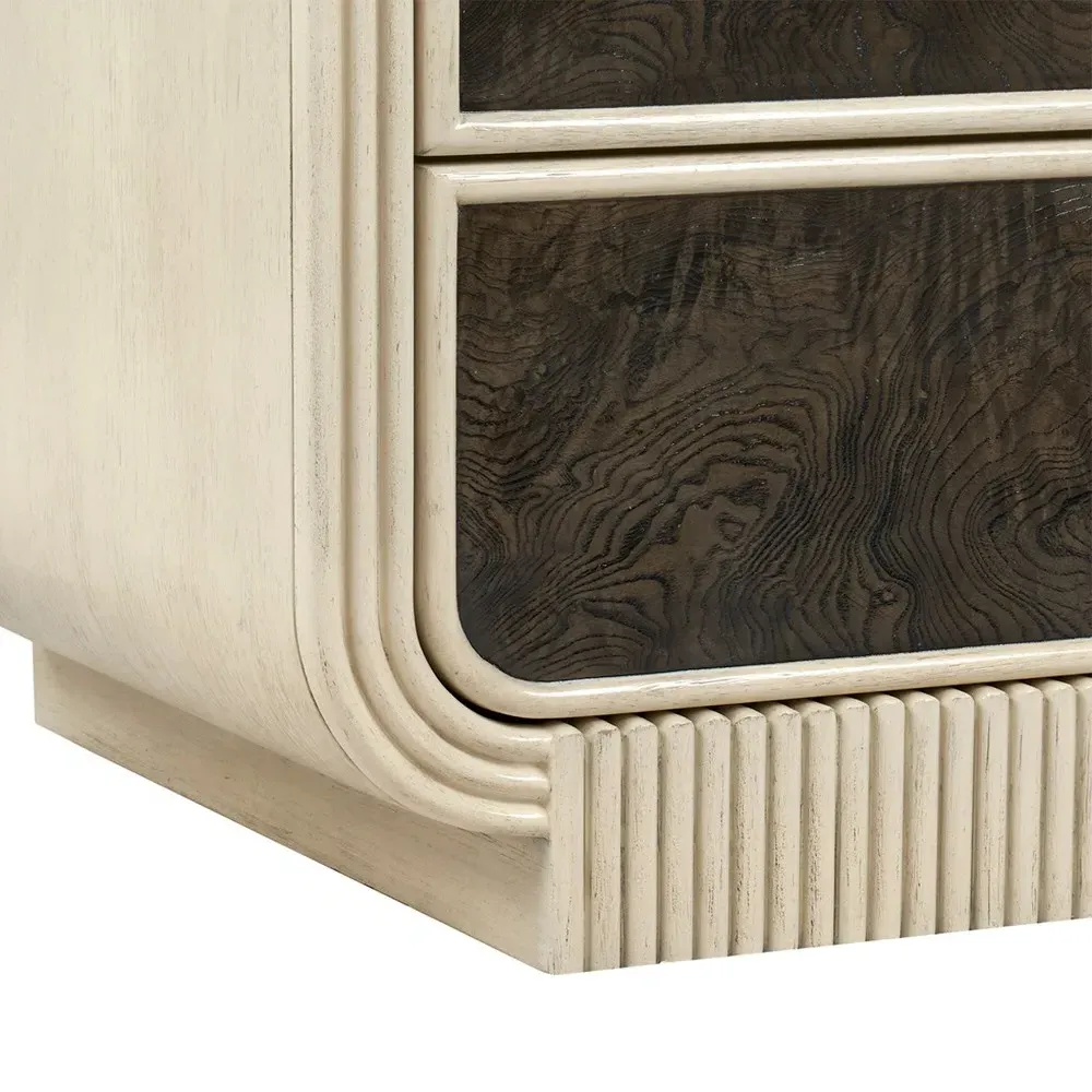 Wyatt Double Dresser - Cream, Acacia Wood
