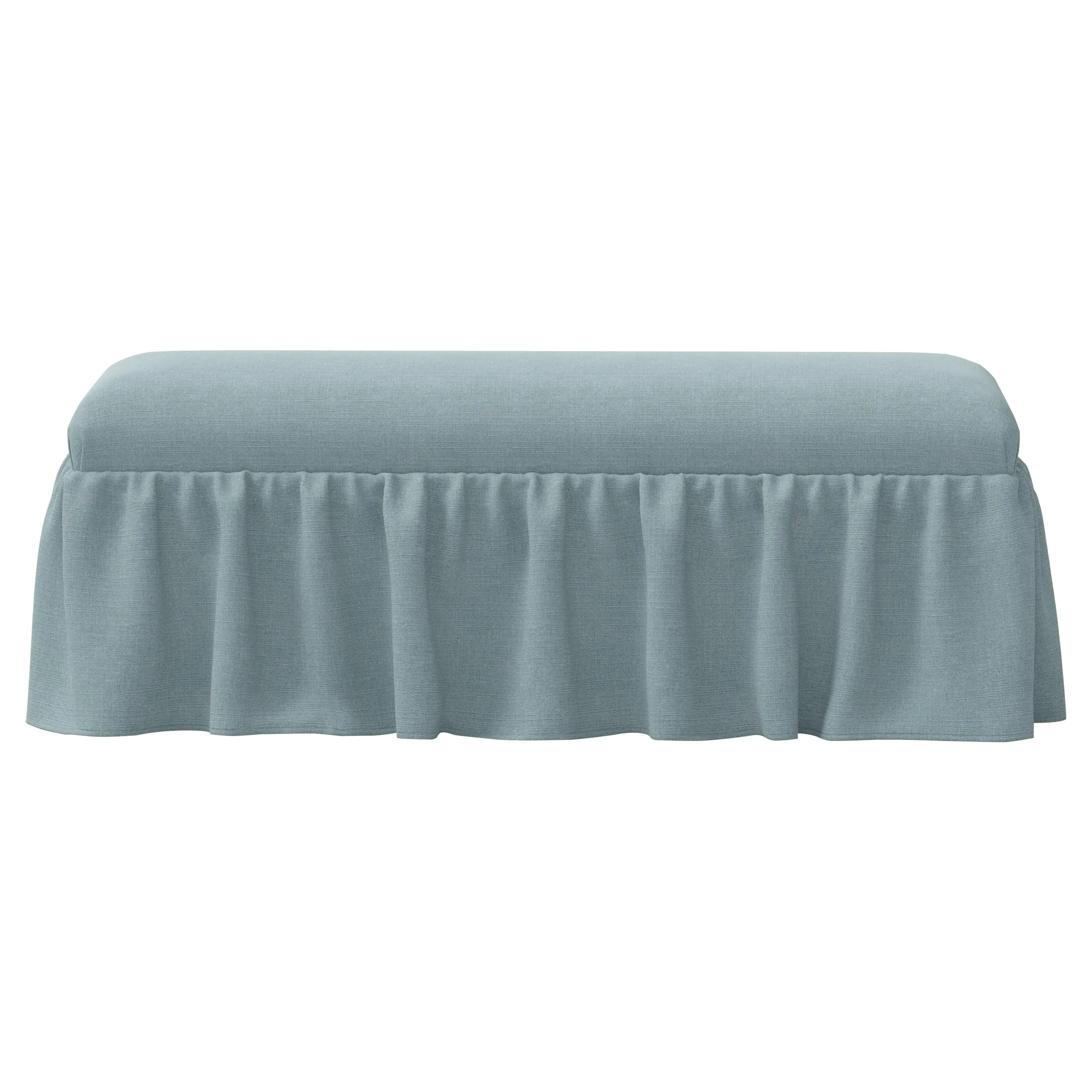 Wyndell Skirted Bench - Calm Sea image