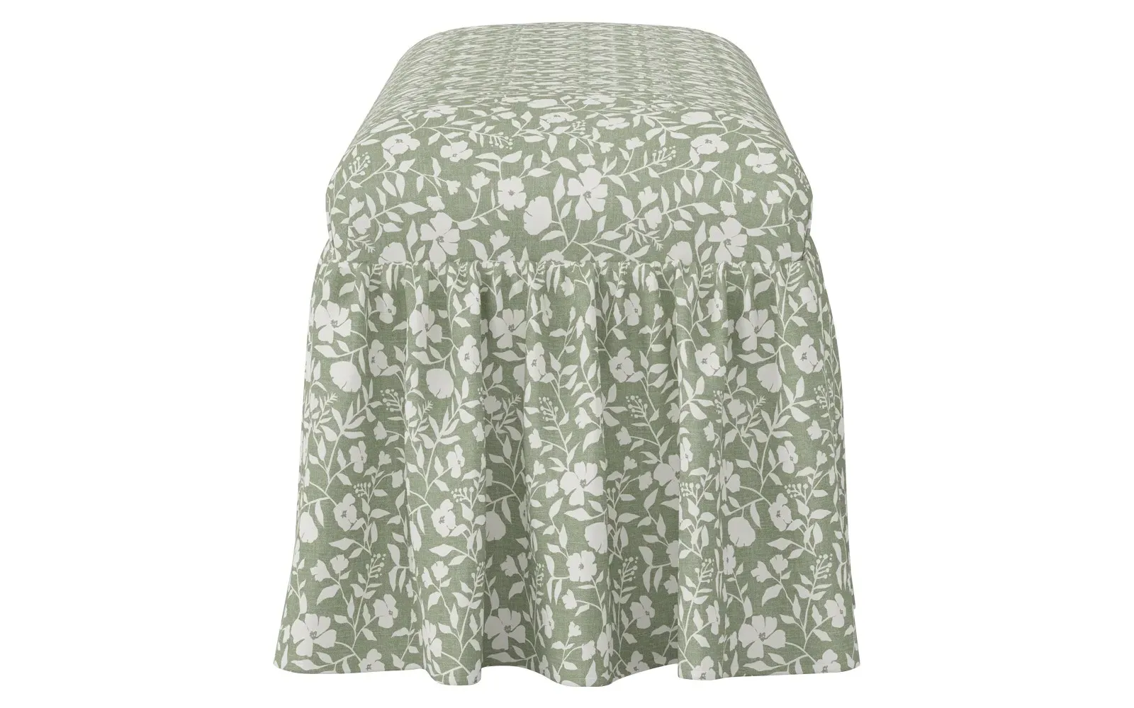 Wyndell Skirted Bench - English Meadow, Cotton