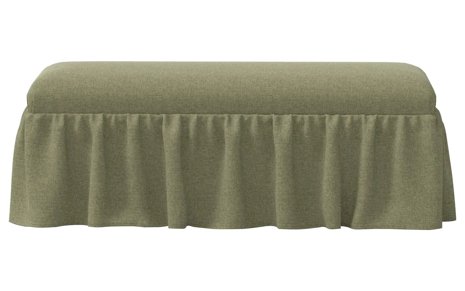 Wyndell Skirted Bench - Laurel Green