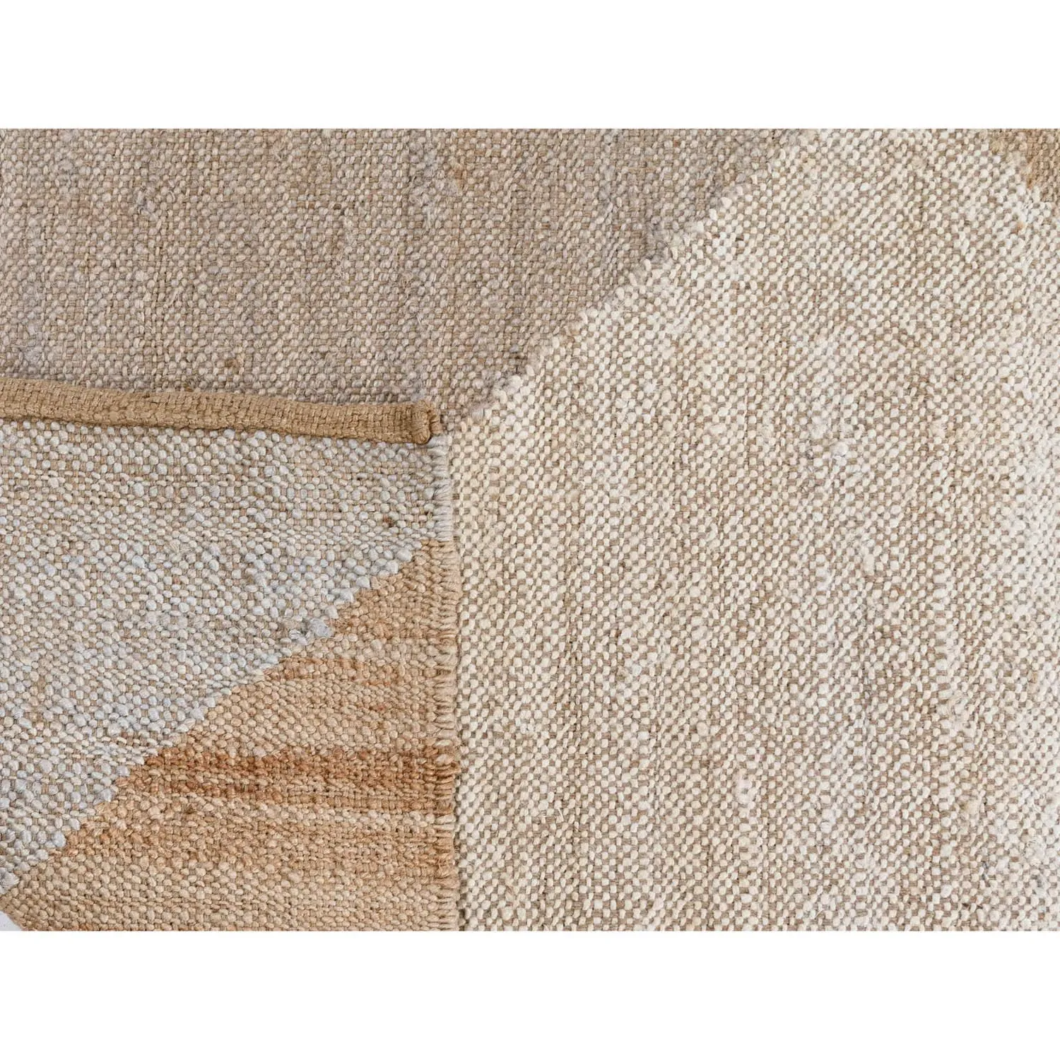 Wynn Diamond Patterned Jute Rug - Grey