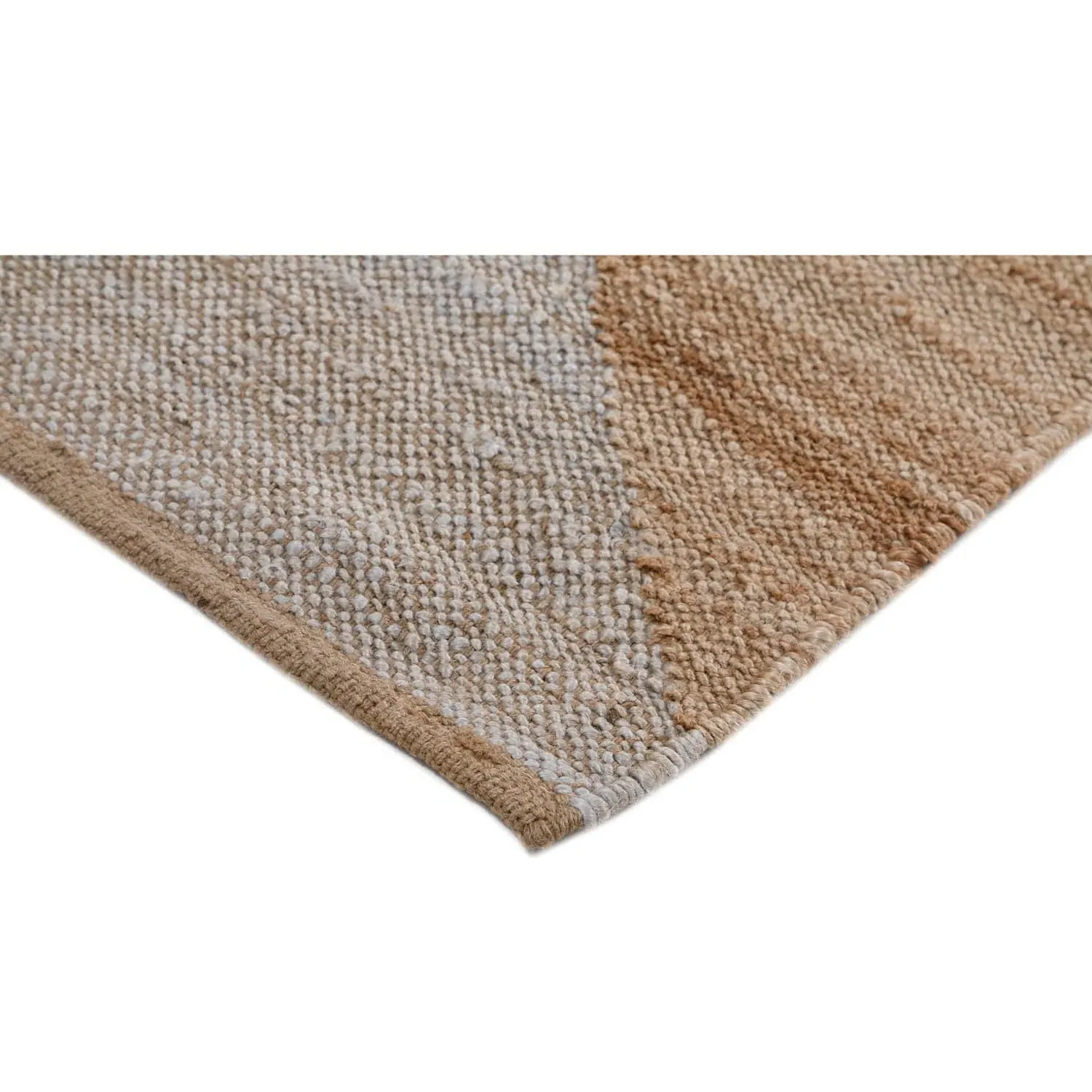 Wynn Diamond Patterned Jute Rug - Grey