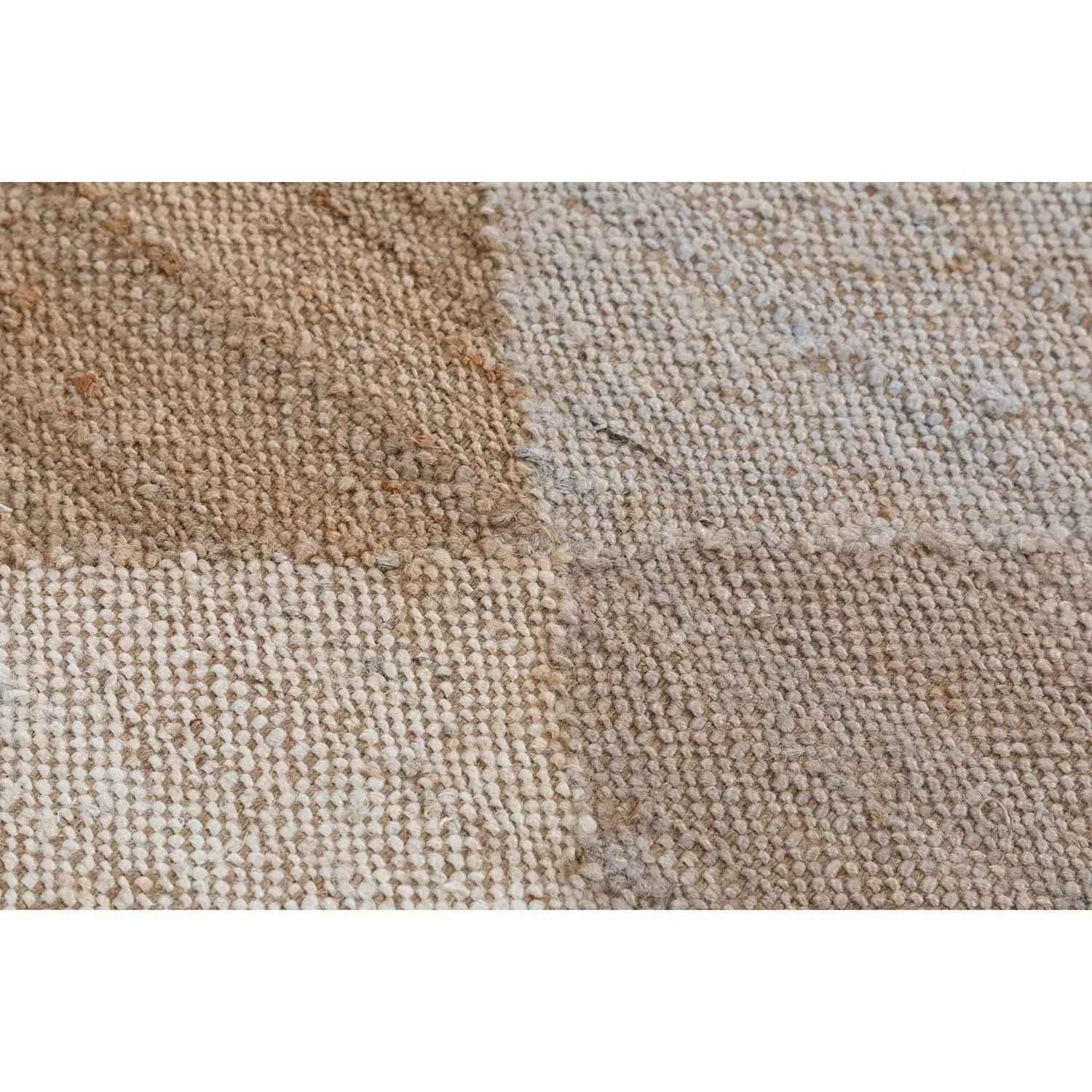 Wynn Diamond Patterned Jute Rug - Grey